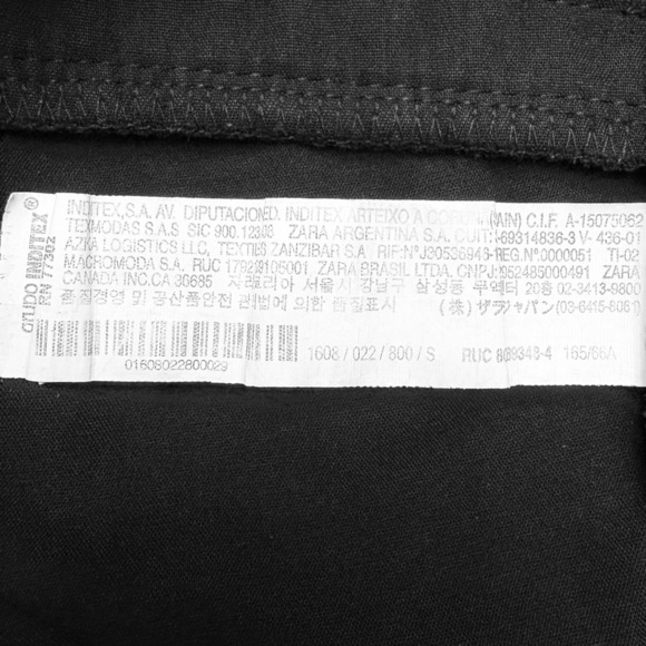 ZARA, Black Tailored Pants, Small - Picture 6 of 9